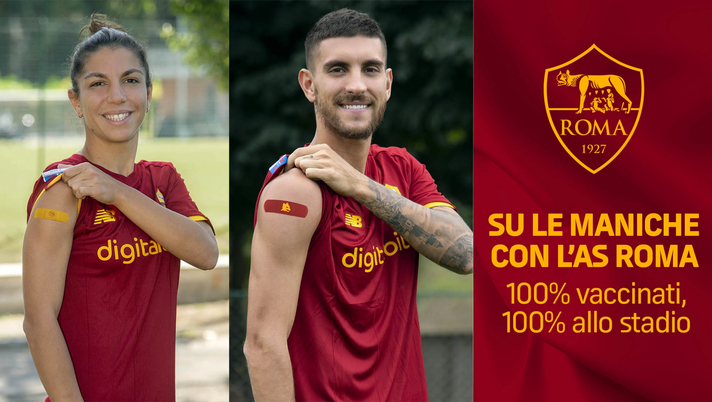 “Su le maniche”, la nuova iniziativa della Roma per la campagna vaccinale - immagine 1