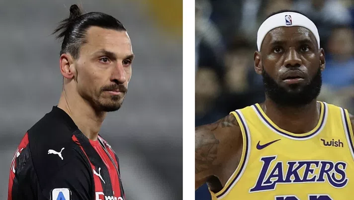Zlatan Ibrahimovic (AC Milan) e LeBron James (Los Angeles Lakers): stelle a confronto | News (Getty Images)