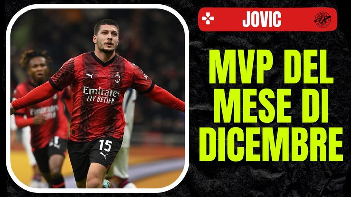 L'esultanza di Luka Jovic (attaccante AC Milan) per uno dei suoi gol in Milan-Cagliari 4-1 (Coppa Italia 2023-2024) | News (Getty Images) esultanza gol Luka Jovic AC Milan Milan-Cagliari 4-1 Coppa Italia 2023-2024