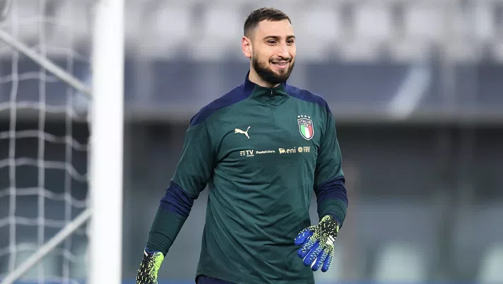 Gianluigi 'Gigio' Donnarumma (portiere AC Milan), in allenamento con l'Italia | Milan News (Getty Images)