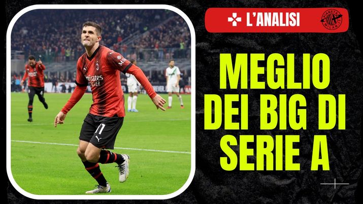 esultanza Christian Pulisic AC Milan Milan-Sassuolo 1-0 Serie A 2023-2024