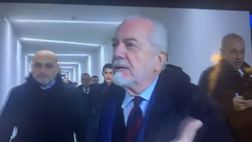 Napoli-Juve, De Laurentiis furioso prima del big match: “Non lo devono fare, c***o!”