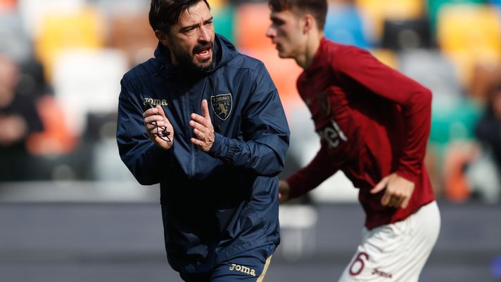 UDINE, ITALY - MARCH 16: Assistant Manager of Torino, Matteo Paro, during the warm up prior to the Serie A TIM match between Udinese Calcio and Torino FC at Bluenergy Stadium on March 16, 2024 in Udine, Italy. (Photo by Timothy Rogers/Getty Images) Udinese-Torino / Matteo Paro: “Bene la gara, ora vogliamo vincerle tutte” - immagine 1