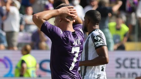 GERMOGLI PH: 3 SETTEMBRE 2022 FIRENZE STADIO ARTEMIO FRANCHI CAMPIONATO SERIE A 2022 - 2023 FIORENTINA VS JUVENTUS NELLA FOTO JOVIC RIGORE SBAGLIATO