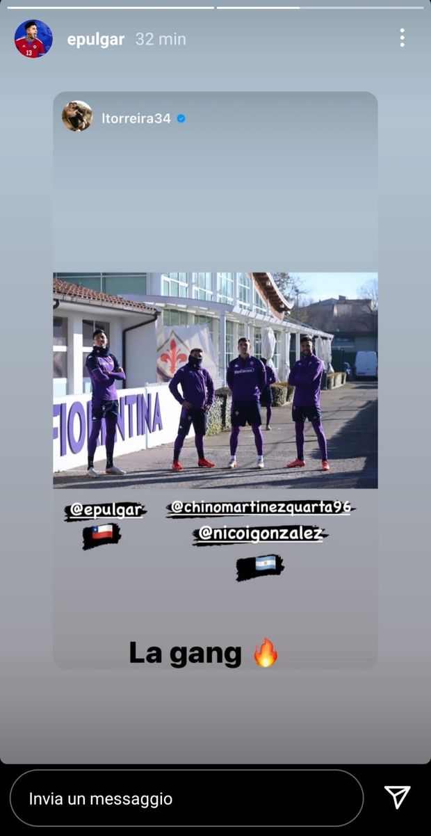 FOTO – Scatto di gruppo per i sudamericani. Pulgar commenta: “La gang”- immagine 2