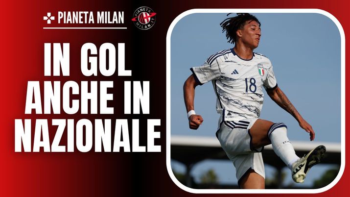 Kevin Zeroli (centrocampista Milan Primavera) festeggia il suo gol per l'Italia Under 19 | (Getty Images) Kevin Zeroli (centrocampista Milan Primavera) Italia Under 19