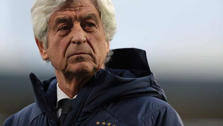 FUERTH, GERMANY - OCTOBER 07: Gianni Rivera of Azzurri Legends looks on during the friendly match between DFB-All-Stars and Azzurri Legends at Sportpark Ronhof Thomas Sommer on October 7, 2019 in Fuerth, Germany. (Photo by Emilio Andreoli/Getty Images)