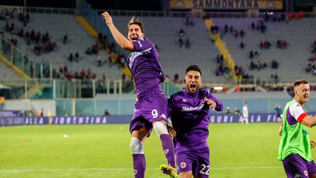 GERMOGLI PH: 28 AGOSTO 2021 FIRENZE STADIO ARTEMIO FRANCHI SERIE A FIORENTINA VS TORINO NELLA FOTO DUSAN VLAHOVIC E NICO GONZALEZ ESULTANO A FINE PARTITA GERMOGLI PH: 28 AGOSTO 2021 FIRENZE STADIO ARTEMIO FRANCHI SERIE A FIORENTINA VS TORINO NELLA FOTO DUSAN VLAHOVIC E NICO GONZALEZ ESULTANO A FINE PARTITA