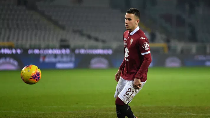 TURIN, ITALY - JANUARY 09:  Alejandro Berenguer of Torino FC scores his goal from the penalty spot during the Coppa Italia match between Torino FC and Genoa CFC at Stadio Olimpico Grande Torino on January 9, 2020 in Turin, Italy.  (Photo by Valerio Pennicino/Getty Images)