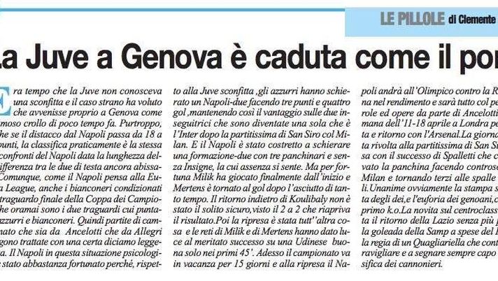 Il titolo vergognoso de Il Roma: &#8220;La Juve a Genova è caduta come il Ponte&#8221; 