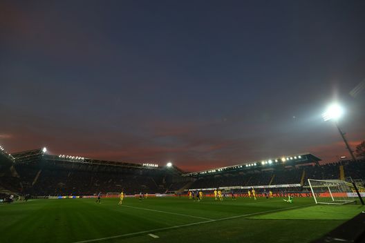  BERGAMO, ITALY - DECEMBER 07: A general view of the Gewiss Stadium during the Serie A match between Atalanta BC and Hellas Verona at Gewiss Stadium on December 7, 2019 in Bergamo, Italy. (Photo by Marco Luzzani/Getty Images) 