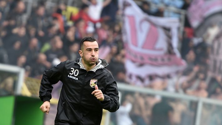 PALERMO, ITALY - MARCH 28: Ilija Nestorovski of Palermo in action during a training session at Stadio Renzo Barbera on March 28, 2019 in Palermo, Italy. (Photo by Tullio M. Puglia/Getty Images) 