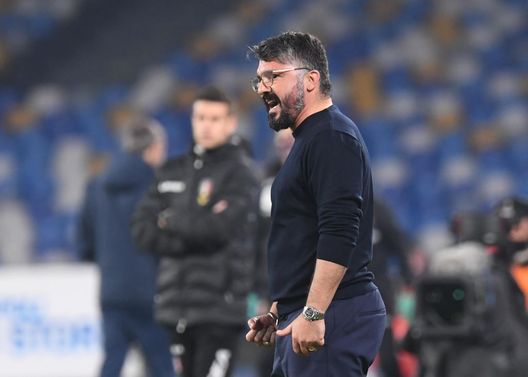  NAPLES, ITALY - DECEMBER 23: Gennaro Gattuso of Napoli during the Serie A match between SSC Napoli and Torino FC at Stadio Diego Armando Maradona on December 23, 2020 in Naples, Italy. (Photo by SSC NAPOLI/SSC NAPOLI via Getty Images) 