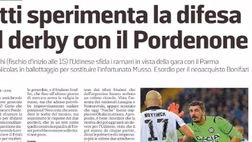 MV: “Gotti sperimenta la difesa nel derby con il Pordenone”