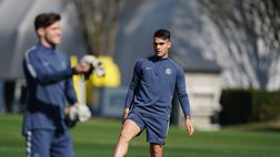 Inter, verso il derby: seduta pomeridiana con palestra, partitelle e tecnica individuale