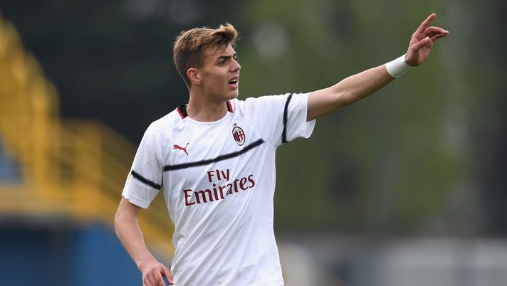 Daniel Maldini, trequartista del Milan Primavera (credits: GETTY Images) 