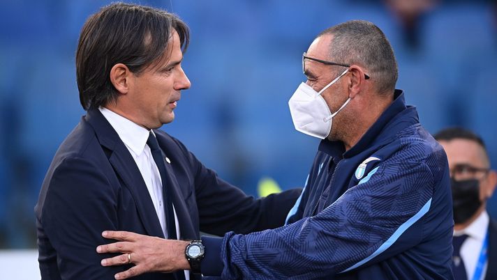 Simone Inzaghi e Maurizio Sarri Simone Inzaghi e Maurizio Sarri