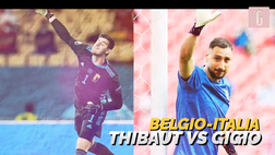 VIDEO Belgio-Italia, Courtois-Donnarumma: i numeri a confronto