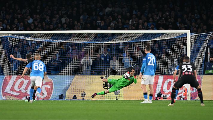 rigore Giroud AC Milan Napoli-Milan Champions League 2022-2023