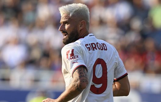 Olivier Giroud (attaccante AC Milan) qui durante l'amichevole ZTE-Milan 3-2 | News (Getty Images) Olivier Giroud AC Milan amichevole ZTE-Milan 3-2