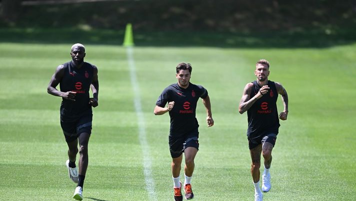 Allenamento del Milan, il report
