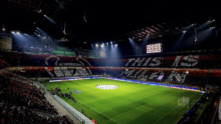 Coreografia Curva Sud Milano AC Milan Milan-Napoli 1-0 Champions League 2022-2023