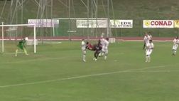 Il gol del weekend dalla Serie C: la rovesciata di Marsala in Recanatese-Torres è un capolavoro