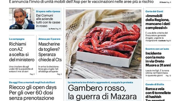 Prima Pagina, Giornale di Sicilia: “Liberi, ma senza esagerare” 