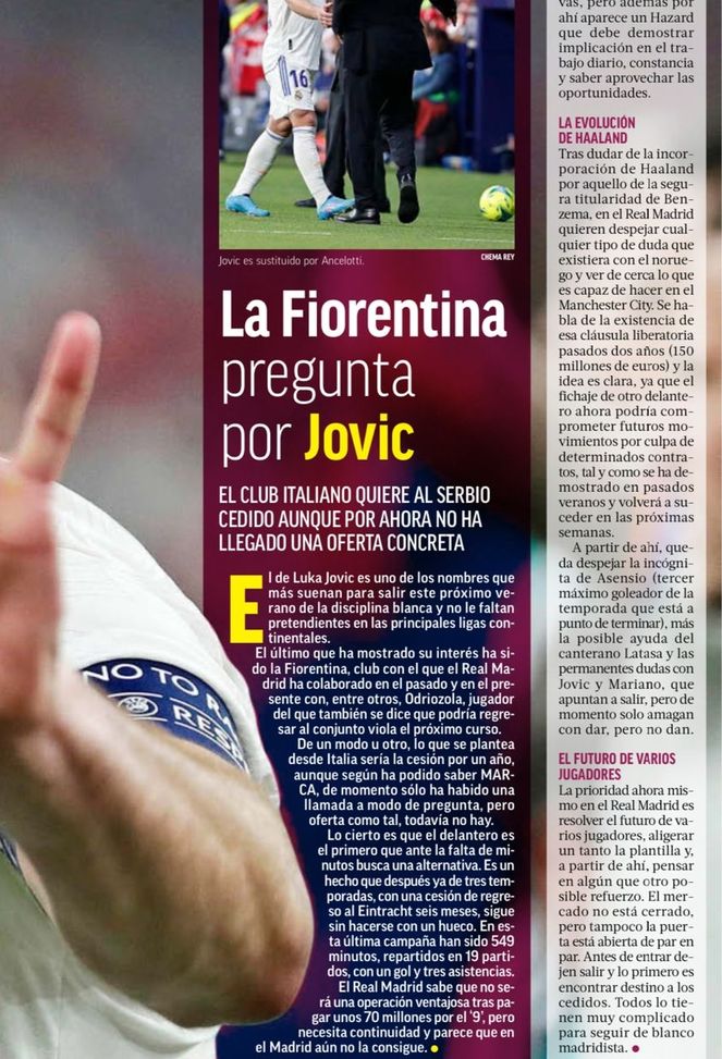 Marca controcorrente: “Fiorentina su Jovic, ma nessuna offerta al Real”- immagine 2