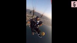 VIDEO / Palleggia sospeso in cielo: il video è da brividi