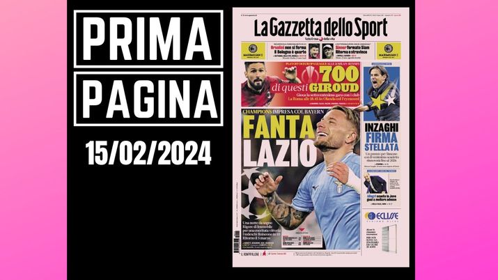 Prima pagina Gazzetta dello Sport: 700 di questi Giroud