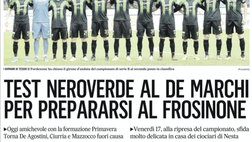 Il Gazzettino: Test per il Pordenone e in vista del Frosinone