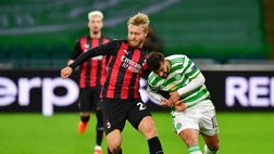 Celtic-Milan, Kjaer: “Amo difendere uno contro uno. Il finale? Sbagliato una cosa!”