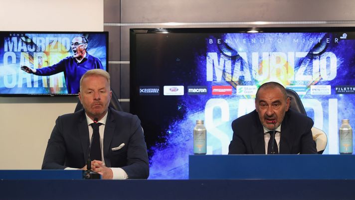 Igli Tare e Maurizio Sarri