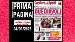 Prima pagina Corriere dello Sport: Leao e Kvara, due Diavoli