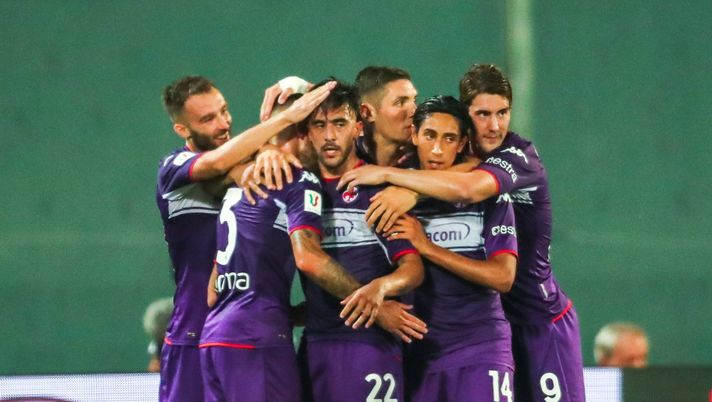 GERMOGLI PH: 13 AGOSTO 2021 FIRENZE STADIO ARTEMIO FRANCHI COPPA ITALIA FIORENTINA VS COSENZA NELLA FOTO ESULTANZA GOL GONZALEZ Fiorentina-Milan