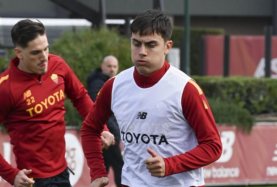 Roma, seduta di allenamento a Trigoria: Wijnaldum in gruppo – FOTO GALLERY - immagine 16