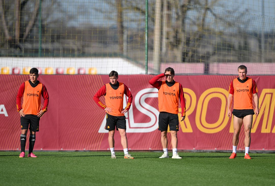 Roma, l’ultimo allenamento prima della partenza per Riyad – FOTOGALLERY - immagine 34