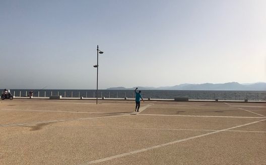 Lo spiazzo davanti al Lazzaretto di Sant'Elia... 