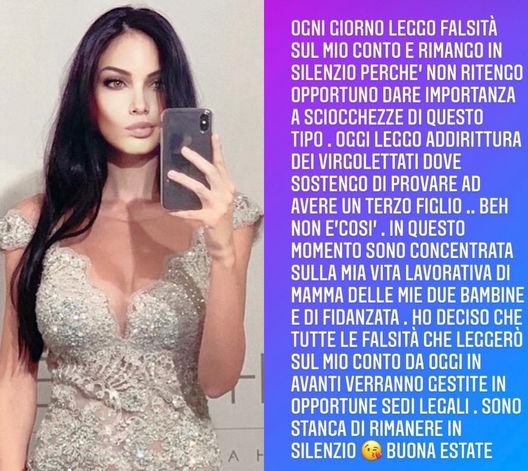 Michela Quattrociocche sbotta: “Ogni giorno falsità sul mio conto, addirittura dicono…” Michela Quattrociocche sbotta: “Ogni giorno falsità sul mio conto, addirittura dicono…”
