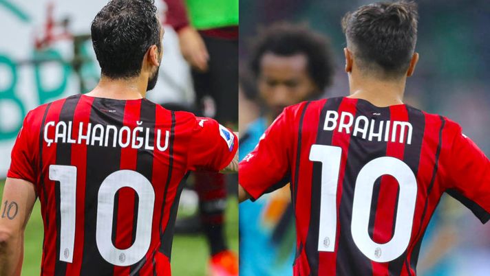 Hakan Calhanoglu of AC Milan gestures during the Serie A 2020/21 football match between AC Milan vs Cagliari Calcio at Giuseppe Meazza Stadium, Milan, Italy on May 16, 2021 - Milan Stadio San Siro Milan Italy Copyright: xEPhotopressx SP24-45-077 2022, entra nella fase decisiva il lungo derby fra Diaz e Calha - immagine 1