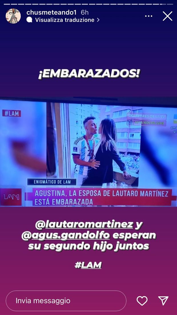 In Argentina – Inter, secondo figlio in arrivo per Lautaro e Agustina? I parenti…- immagine 2