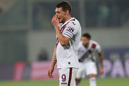 FLORENCE, ITALY - AUGUST 28: Andrea Belotti of Torino FC reacts during the Serie A match between ACF Fiorentina and Torino FC at Stadio Artemio Franchi on August 28, 2021 in Florence,Italy . (Photo by Gabriele Maltinti/Getty Images) FLORENCE, ITALY - AUGUST 28: Andrea Belotti of Torino FC reacts during the Serie A match between ACF Fiorentina and Torino FC at Stadio Artemio Franchi on August 28, 2021 in Florence,Italy . (Photo by Gabriele Maltinti/Getty Images)