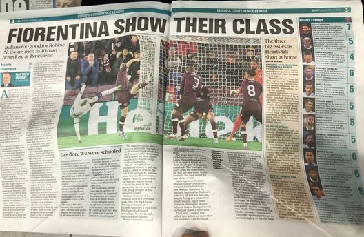 FOTO – “Perfect Italiano”, “Italian Inferno”. La Scozia applaude la Fiorentina- immagine 2