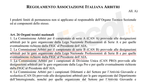 L'articolo del regolamento AIA che definisce gli Organi tecnici nazionali L'articolo del regolamento AIA che definisce gli Organi tecnici nazionali