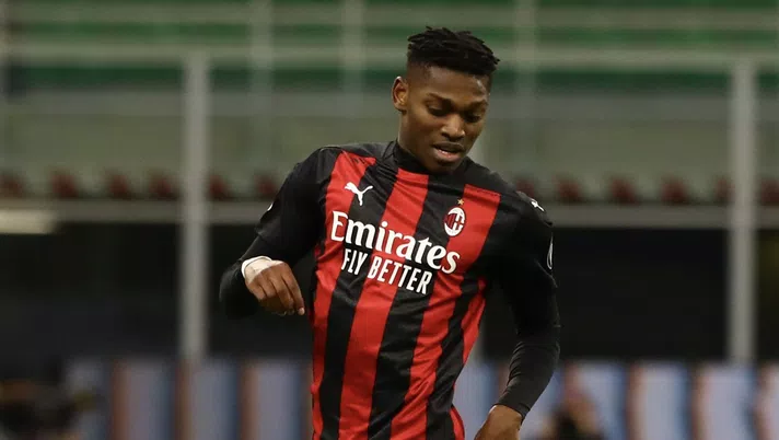 Rafael Leao (attaccante AC Milan), qui durante Inter-Milan 2-1 (Coppa Italia 2020-2021) | News (Getty Images)