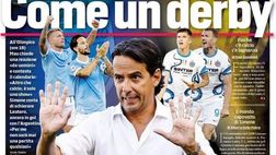 Prima Pagina, Corriere dello Sport: “Come un derby, Lazio-Inter è specialissima”
