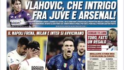 Prima Pagina, Tuttosport: “Vlahovic, che intrigo fra Juve e Arsenal!”