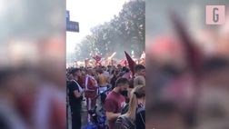 VIDEO Salernitana, città in delirio per la promozione in Serie A: le immagini del corteo di tifosi in festa
