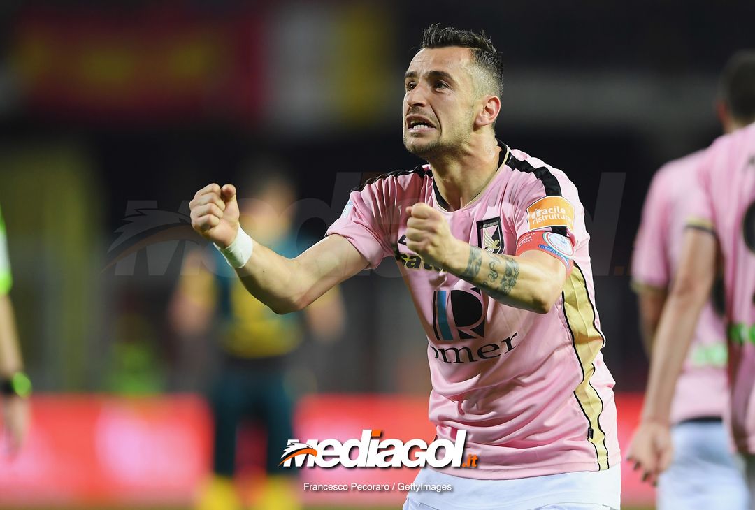  during the Serie B match between Benevento and Carpi FC at Stadio Ciro Vigorito on April 14, 2019 in Benevento, Italy. 